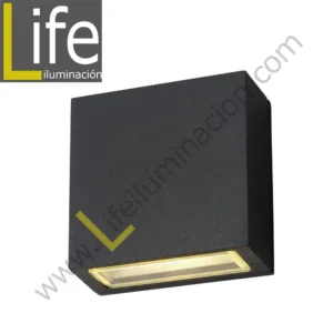 112/LED/6W/30K-GREY/M APLIQUE EXTERIOR 6W LED 3000K IP54 COLOR GRIS MULT