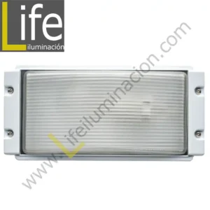 WPL-1411/WH BRAQUETE ROMA LLANO POLICARB. BLANCO C/REJILLA 1XE