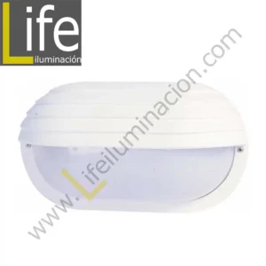 WPL-1811/WH BRAQUETE PLASTICO OVALADO MEDIA LUNA B