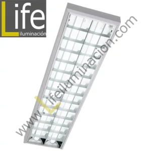 REK/2X36W-A/QEP/220V ARTEF. ADOSAR 2X36W ALUM BRILL. TRANSV. DOBLE QEP
