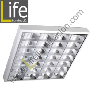 REK/4X18W-E/QEP/220V ARTEF.EMP.4X18W ALUM.BRILL.TRANSV.DOBLE QEP