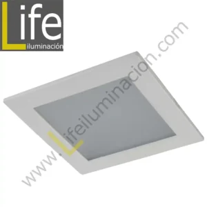 DOWN/SQ/LED/12W/60K/WH DOWNLIGHT LED CUAD. EMP. 12W/60K/WH 17.2X17.2X2CM