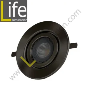 SPOT/LED/4W/SL/30K SPOT LLANO CIRCULAR LED 4W 3000K COLOR SILVER 220V