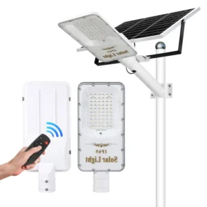 LAMPARA PASTORAL SOLAR 100W /  IP 65/PANTALLA DE VIDRIO DE ALTA TRANSMITANCIA /  1800 Lm/ Ilum 80 m2/ T.C. 5H / T.D. 12 H /LED 20%  Brillo 18% Fotoelectrónico