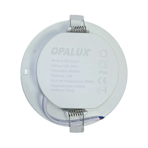 SPOTLIGHT 12W "OPALUX" 1080LM IP44 7000K LUZ BLANCA 120° P/CAJA OCTAGONAL 220V CJX100 - Imagen 2