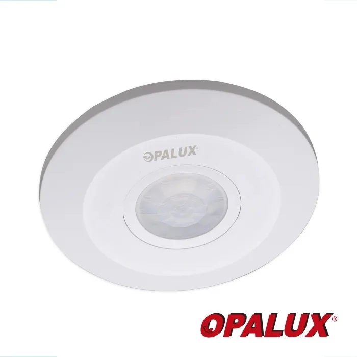 SENSOR DE MOVIMIENTO "OPALUX" 360° DE 6 MTS INFRARROJO 220VAC SLIM