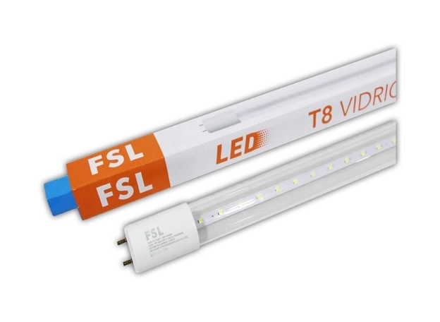 TUBO LED FLUORESCENTE CON SENSOR T8/18W/1.2M/220- 240V/6500K BLANCA FOSHAN CONEXION A 2 LADOS - APAGADO AL 20%