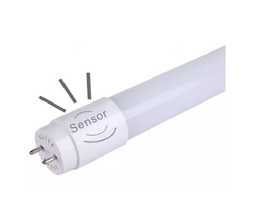 TUBO LED FLUORESCENTE 18W CON SENSOR MICROWAVE MOVIMIENTO 6500K 1.20MTS CONEXION A 2 LADOS - APAGADO AL 100%