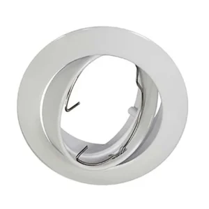 COBERTOR LLANO LIGHT  BLANCO ZAMAC D=8CM INCL. SOCKET GU10