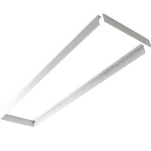 MARCO METALICO PARA PANELES LED 120X30 PINTURA AL HORNO COLOR BLANCO MARCA LIFE PREMIUM 5MM 120X30X6.5CM NACIONAL