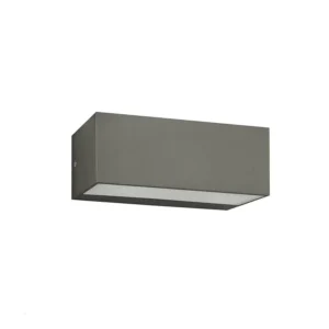 APLIQUE EXTERIOR LED 12W LIGHT REDONDO 30000K IP65 C/GRIS 580LM 23X10X9CM 100-240V/50-60HZ