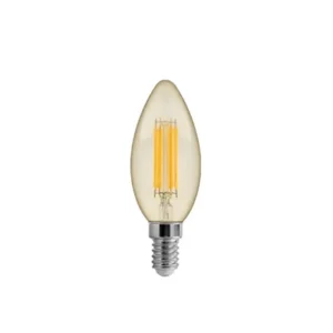 FOCO VINTAGE VELA DE FILAMENTO E14 5W LIGHT 2700K 540LM VID.AMBAR 220-240V/50-60HZ