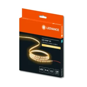 CINTA LED FLEX 3000K LEDVANCE 10W 12VDC 5MTS 120LEDS SMD IP20