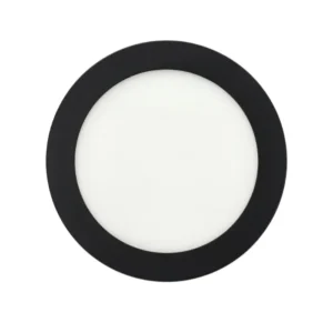 PANEL LED REDONDO 12W GLIGHT 3000K 1020LM NEGRO