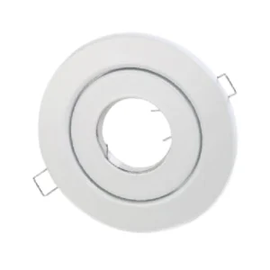 SPOT CON SOCKET GU10 GLIGHT CERAMICO BLANCO
