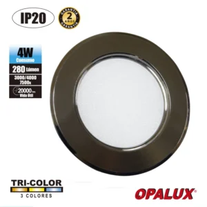 SPOT PARA MUEBLE 4W OPALUX GRAFITO 3CCT TRICOLOR