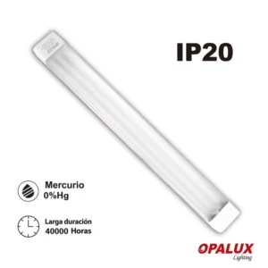 FIXTURE SLIM LED PRISMĆTICO 36W LUZ BLANCA 60 CM "OPALUX"
