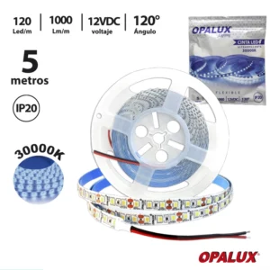 CINTA LED 30000K LED2835 120LEDS IP20 "OPALUX" 5M LUZ BLANCA