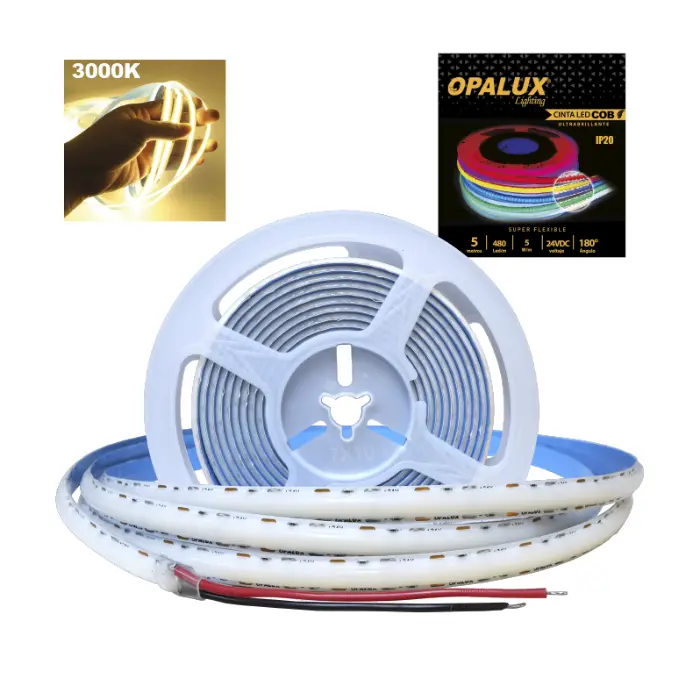 CINTA COB "OPALUX" 24V 3000K SM 480L/M IP20 MASTERX50
