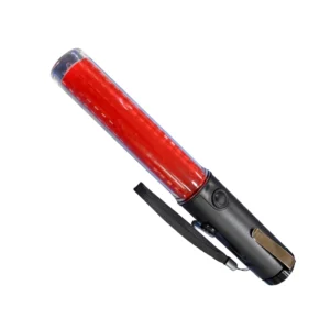 VARA LUMINOSA RECARGABLE "OPALUX" 3EN1, LUZ DE TRÁFICO, INTERMIETENTE, LINTERNA, BATERÍA LITIO