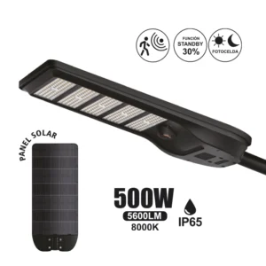 PASTORAL LED SOLAR 500W CON SENSOR DE MICROONDAS