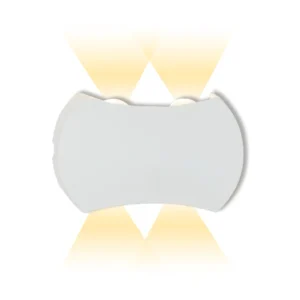 APLIQUE EXTERIOR DE PARED "OPALUX" PYXIS 4 BLANCO