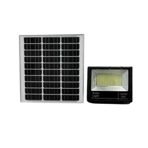 REFLECTOR SOLAR 1000W 6000 - 6500K SENSOR DIA NOCHE C/CONTROL 12 HRS BATERIA LITIO PANEL 6V 60W IP67