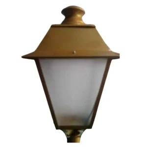 FAROLA LED EXTERIOR ESTILO EUROPEO PARA ALUMBRADO PUBLICO MARCA LIFE CON ROSCA E27 IDEAL PARA PARQUES Y CONDOMINIOS ALUMINIO FUNDIDO